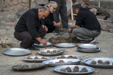 مراسم سنتی شمع گردانی روستای بهدان خراسان جنوبی