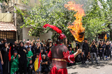 حضور رئیس جمهور منتخب در جمع عزاداران- خیابان جمهوری