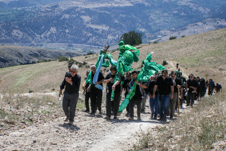 عزاداری عاشورا در روستای گنجه