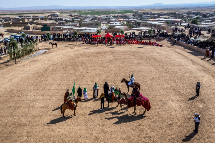 تعزیه عصر عاشورا در روستای رجعین