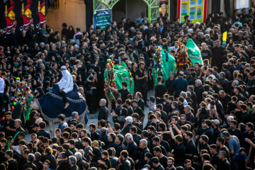 عزاداری و نخل‌برداری عاشورا در حسینیه باغ بهار مهریز