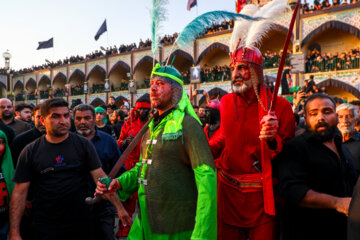 عزاداری و نخل‌برداری عاشورا در حسینیه باغ بهار مهریز