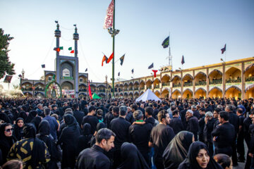 عزاداری و نخل‌برداری عاشورا در حسینیه باغ بهار مهریز