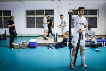 Training session of Iran’s U-20 volleyball national team in Indonesia