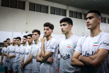 Training session of Iran’s U-20 volleyball national team in Indonesia