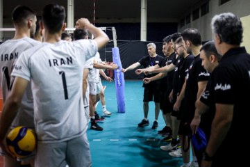 Training session of Iran’s U-20 volleyball national team in Indonesia