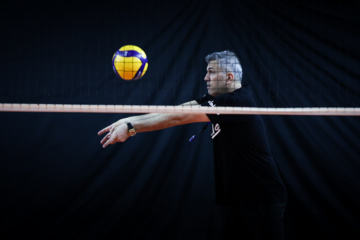 Training session of Iran’s U-20 volleyball national team in Indonesia