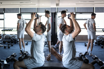 Training session of Iran’s U-20 volleyball national team in Indonesia