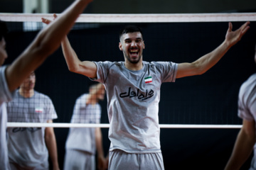 Training session of Iran’s U-20 volleyball national team in Indonesia