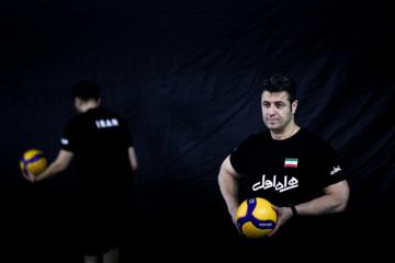 Training session of Iran’s U-20 volleyball national team in Indonesia