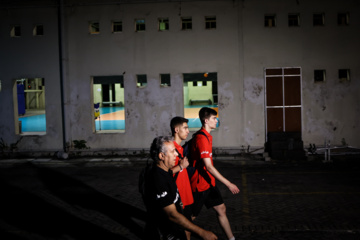 Training session of Iran’s U-20 volleyball national team in Indonesia