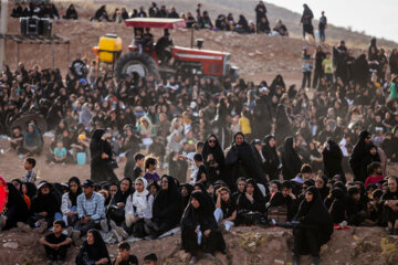 ‎‎Iran : rituel de Ta'ziyeh dans le village Sahra Roud de Fasa au sud