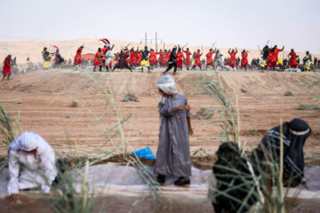  ‎‎Iran : rituel de Ta'ziyeh dans le village Sahra Roud de Fasa au sud