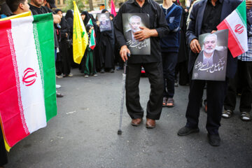 Manifestation à Téhéran après l'assassinat d'Ismaïl Haniyeh