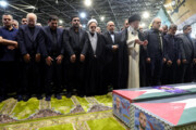 Offering Funeral Prayers for Quds Martyrs