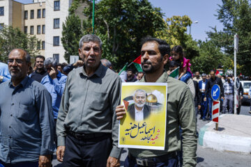 راهپیمایی مردم شهرکرد در محکومیت ترور «اسماعیل هنیه»