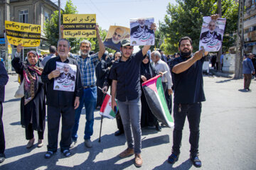 راهپیمایی مردم کرمانشاه در محکومیت ترور «اسماعیل هنیه»