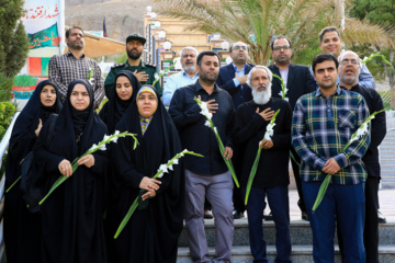 تجدید میثاق خبرنگاران کرمانی با شهدا به مناسبت روز خبرنگار