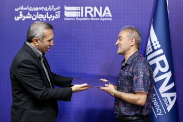 میهمانان روز خبرنگار در دفتر ایرنا- تبریز