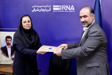 میهمانان روز خبرنگار در دفتر ایرنا- تبریز