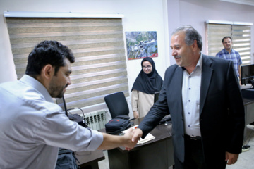 میهمانان روز خبرنگار در دفتر ایرنا- تبریز