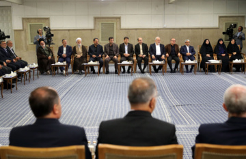 President Masoud Pezeshkian and the members of his cabinet met with Supreme Leader