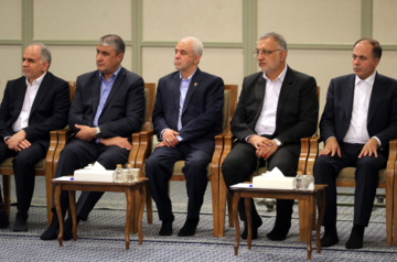 President Masoud Pezeshkian and the members of his cabinet met with Supreme Leader