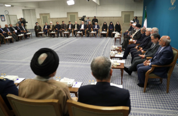 President Masoud Pezeshkian and the members of his cabinet met with Supreme Leader