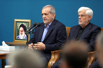 President Masoud Pezeshkian and the members of his cabinet met with Supreme Leader