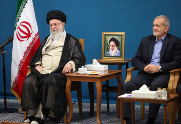 President Masoud Pezeshkian and the members of his cabinet met with Supreme Leader