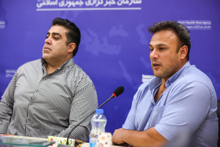 حضور محمود قراچورلو رئیس کمیته قویترین مردان ایران و محراب فاطمی در ایرنا