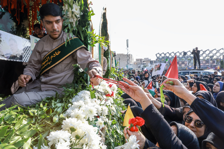 Funeral held for Iranian general martyred along Nasrallah in Beirut