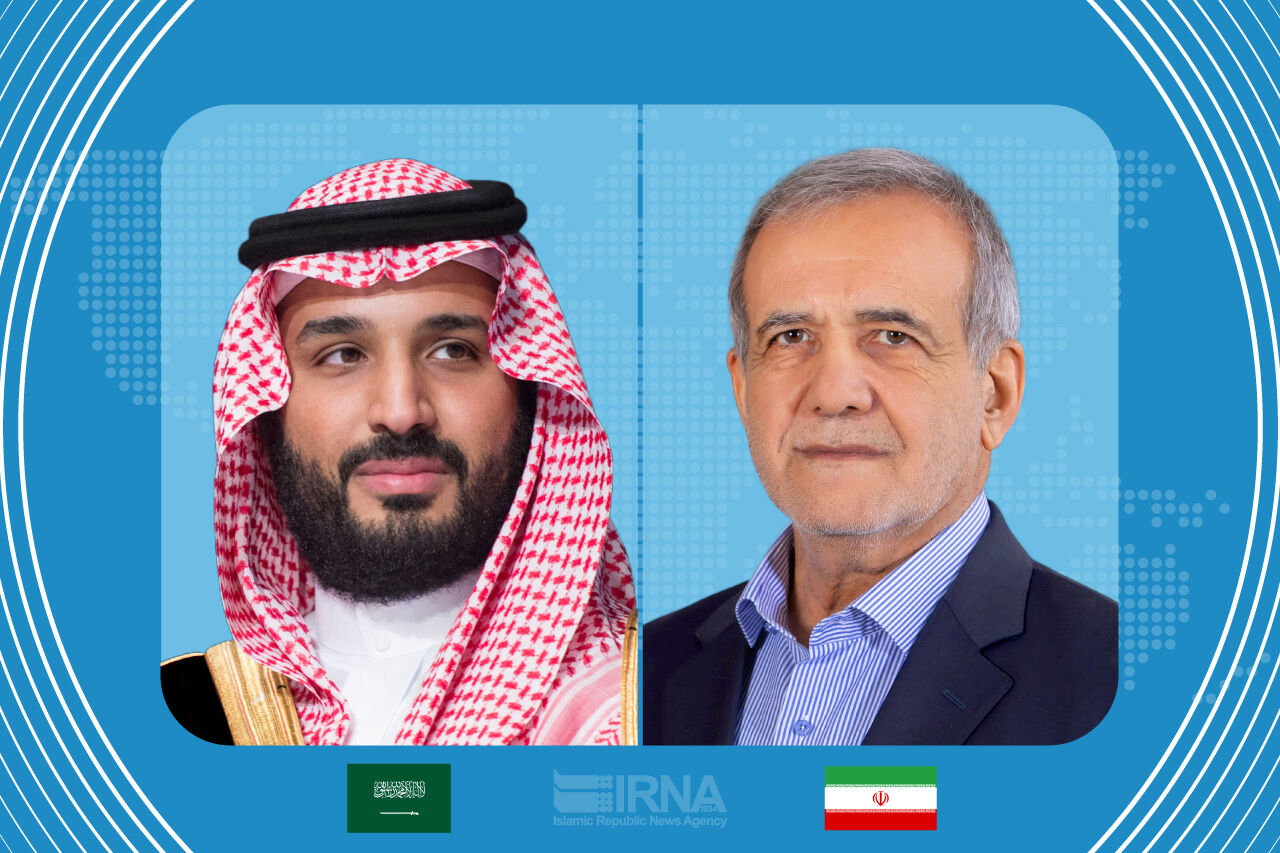 President Pezeshkian, Mohammed bin Salman discuss Iran-Saudi ties