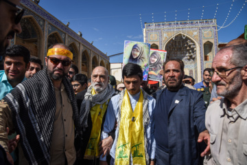 تشییع پیکر شهیده «معصومه کرباسی» و شهید حجت الاسلام «محمد صباحی»