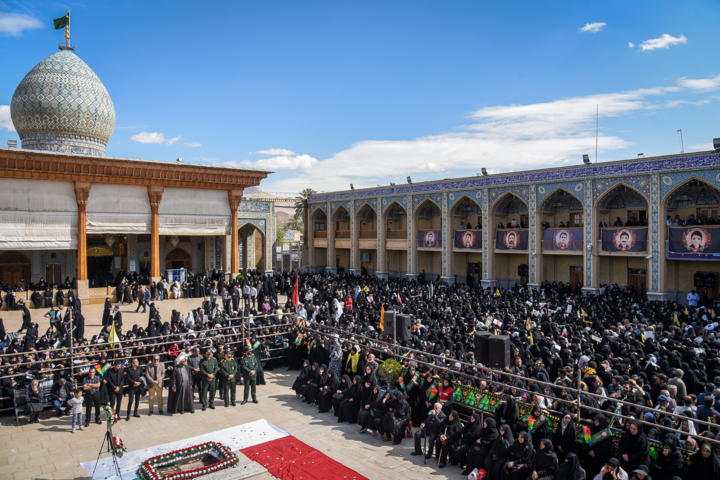 تشییع پیکر شهیده «معصومه کرباسی» و شهید حجت الاسلام «محمد صباحی»