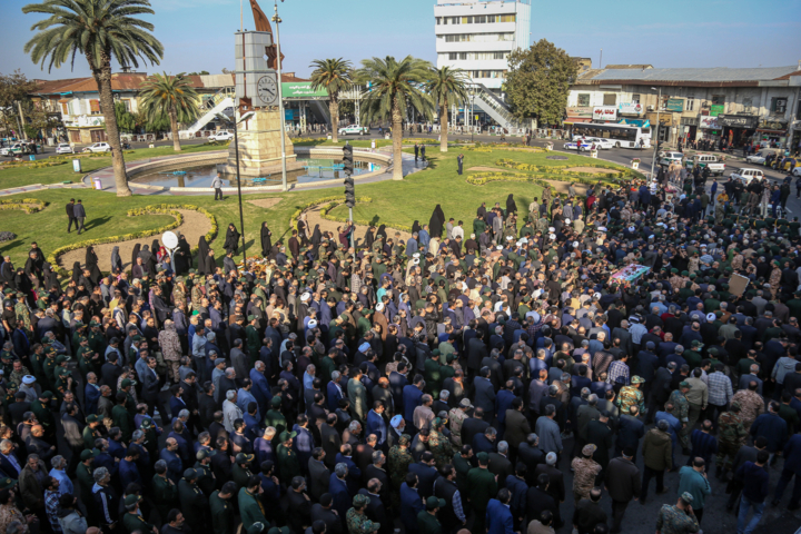 تشییع پیکر شهید «حمید مازندرانی»