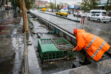 باران پاییزی در تهران