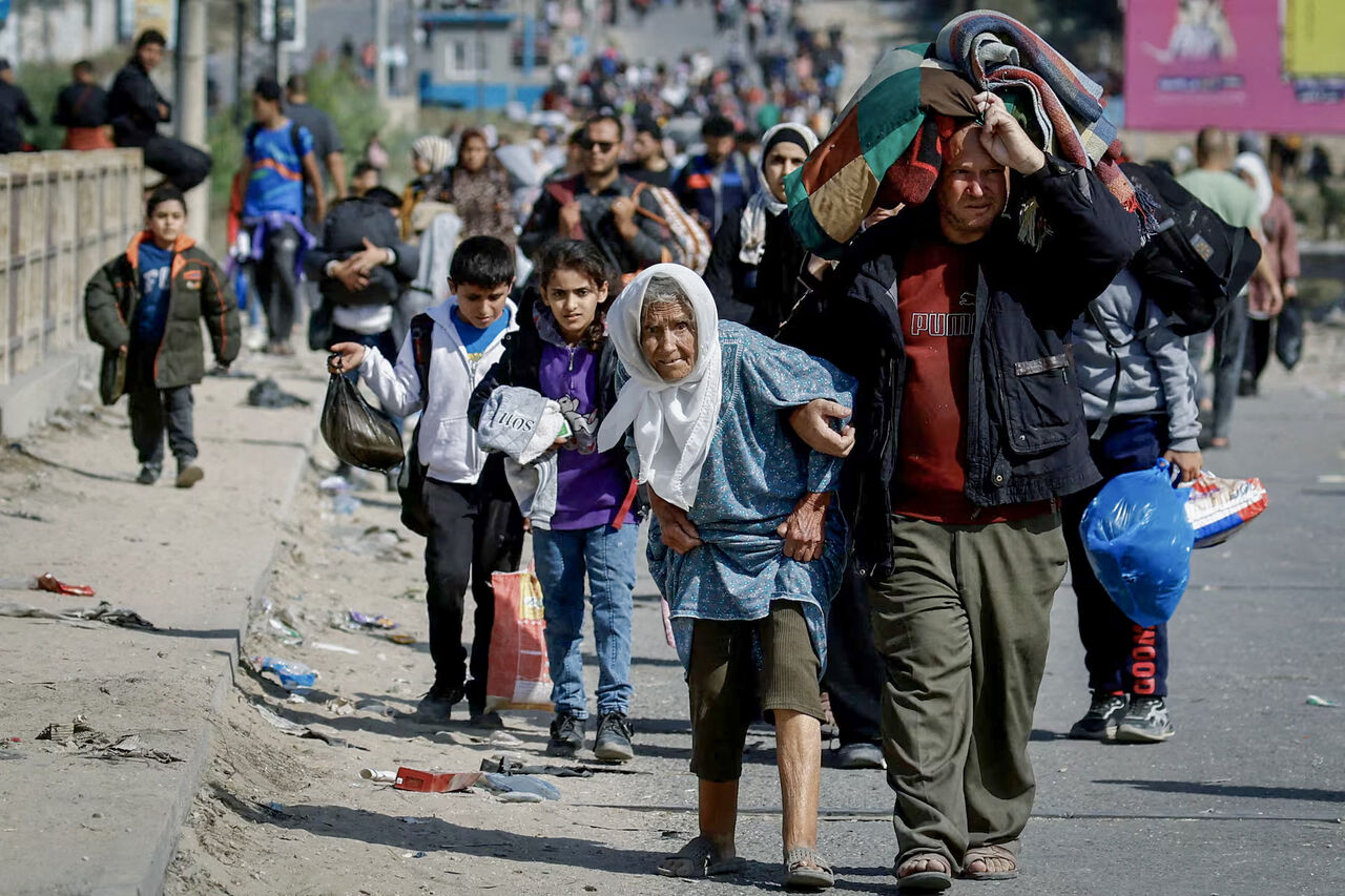 دیده‌بان حقوق بشر: کوچ اجباری فلسطینیان غزه توسط اسرائیل، جنایت جنگی است