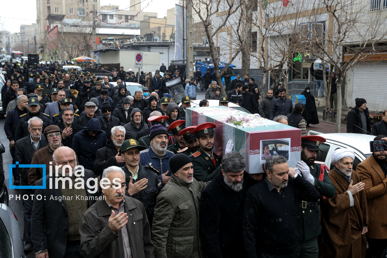 پیکر مطهر شهید محمدزاده در تهران تشییع شد