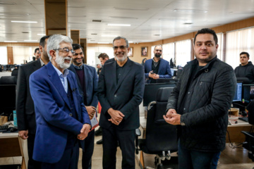 بازدید «غلامعلی حداد عادل» از ایرنا