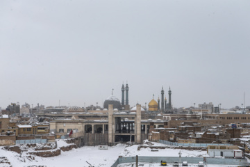 Iran : chutes de neige à Qom, située au sud-ouest de Téhéran