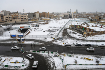 Iran : chutes de neige à Qom, située au sud-ouest de Téhéran