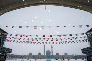 Iran : chutes de neige à Qom, située au sud-ouest de Téhéran