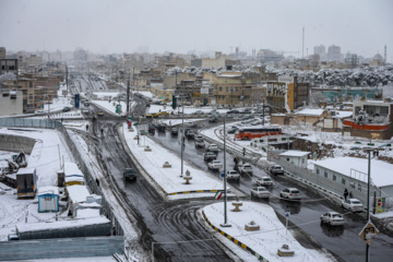 Iran : chutes de neige à Qom, située au sud-ouest de Téhéran