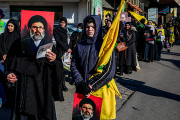 Funérailles solennelles du martyr Sayyed Hashim Safieddine dans le sud du Liban