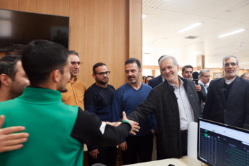 President Pezeshkian visits IRNA