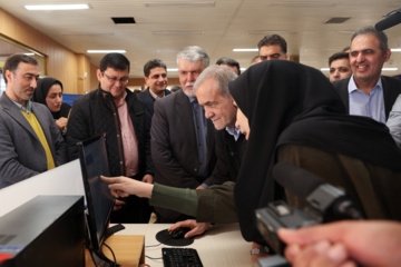 President Pezeshkian visits IRNA