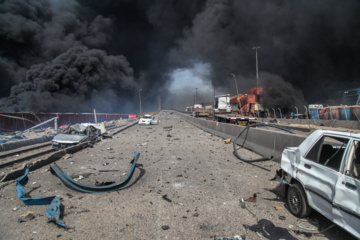 Explosión en el puerto Shahid Rayaei