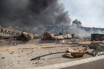 Explosión en el puerto Shahid Rayaei