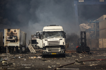 Explosión en el puerto Shahid Rayaei